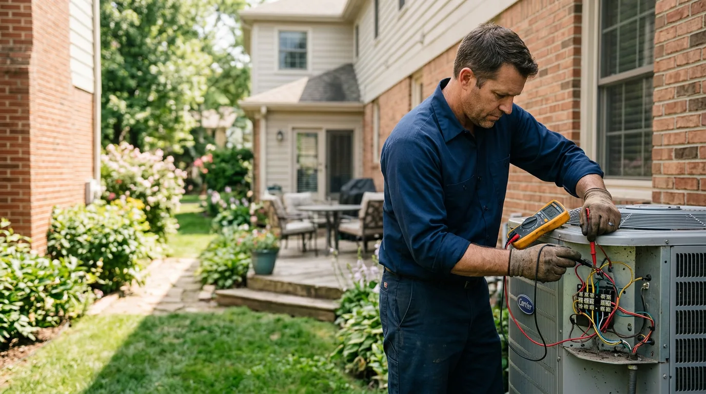 HVAC technician working near Malden Bridge, NY